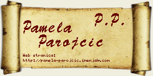 Pamela Parojčić vizit kartica